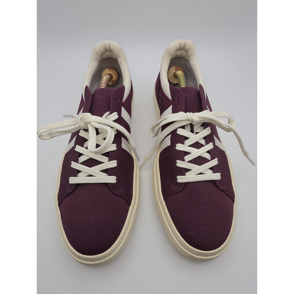 Rothy's The RS02 Sneaker: Burgundy Blitz & White Size Women's 10